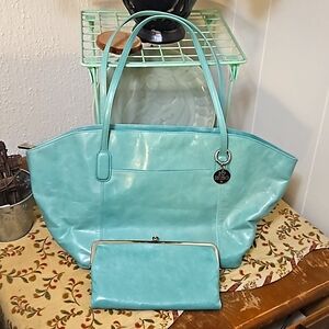 Hobo original  shoulder bag and matching wallet.